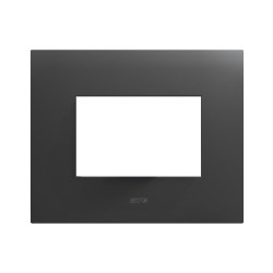 Placca ave serie smart 44 120x98mm 3moduli grigio 1pz