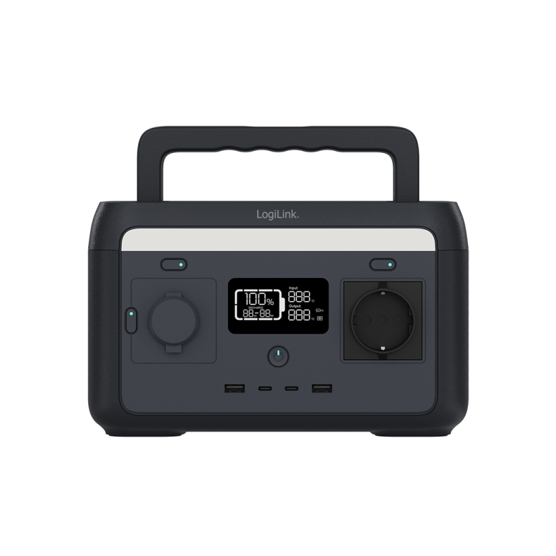 Centrale elettrica portatile logilink lifepo4 300w nero