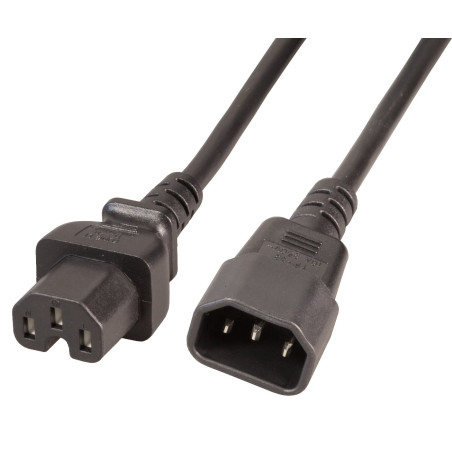 Cavo di alimentazione c14/c15 180 grado 10a/250v per dispositivi