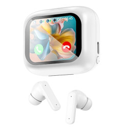 Auricolari blutooth techly con custodia smart touch screen/ lcd/