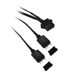 Cavo adattatore kolink 4 da ventola a 4 pin a 2x3pin 5v argb nero