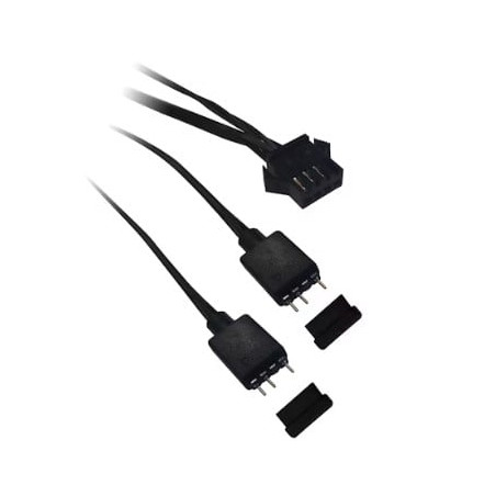 Cavo adattatore kolink 4 da ventola a 4 pin a 2x3pin 5v argb nero