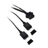 Cavo adattatore kolink 4 da ventola a 4 pin a 2x3pin 5v argb nero