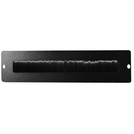 Pannello passacavi techly per ingresso/antipolvere/con spazzola/acciaio