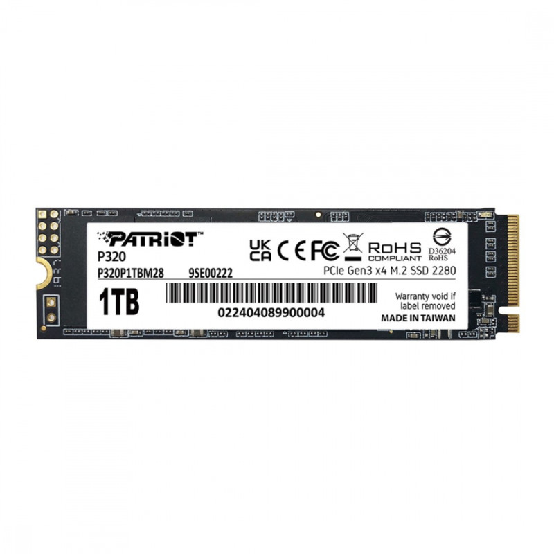 Ssd 512gb patriot viper m.2 pci-ex4 nvme 3gb/s bianco [p320p512gm28]