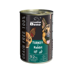 Cibo umido per cani certech super beno tacchino e coniglio 415g [t-k-p-beno-indyk-krÃ?Â?l-pies-kÃ?Â?sk]