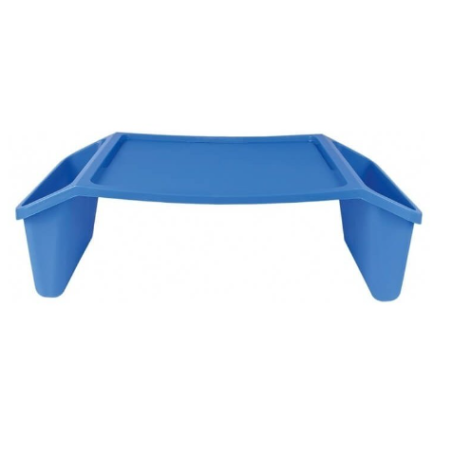 Tavolino sundo vassoio da letto 57x30x20.5cm blu