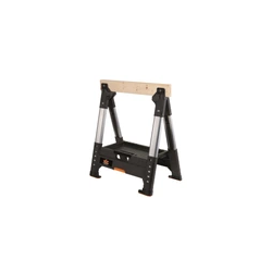 Cavalletto keter sawhorse lumber jack roc pro gear regolabile nero