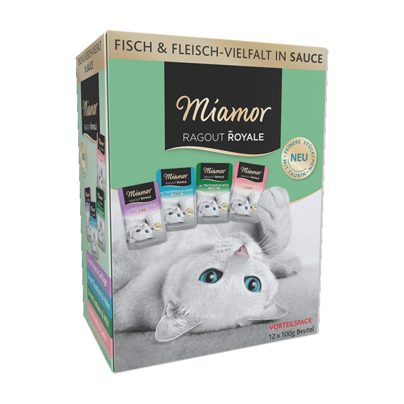 Alimento umido miamor ragu royale in salsa 4 varieta' confezione