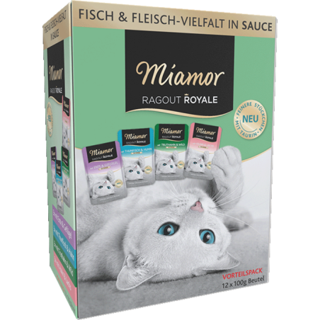 Alimento umido miamor ragu royale in salsa 4 varieta' confezione