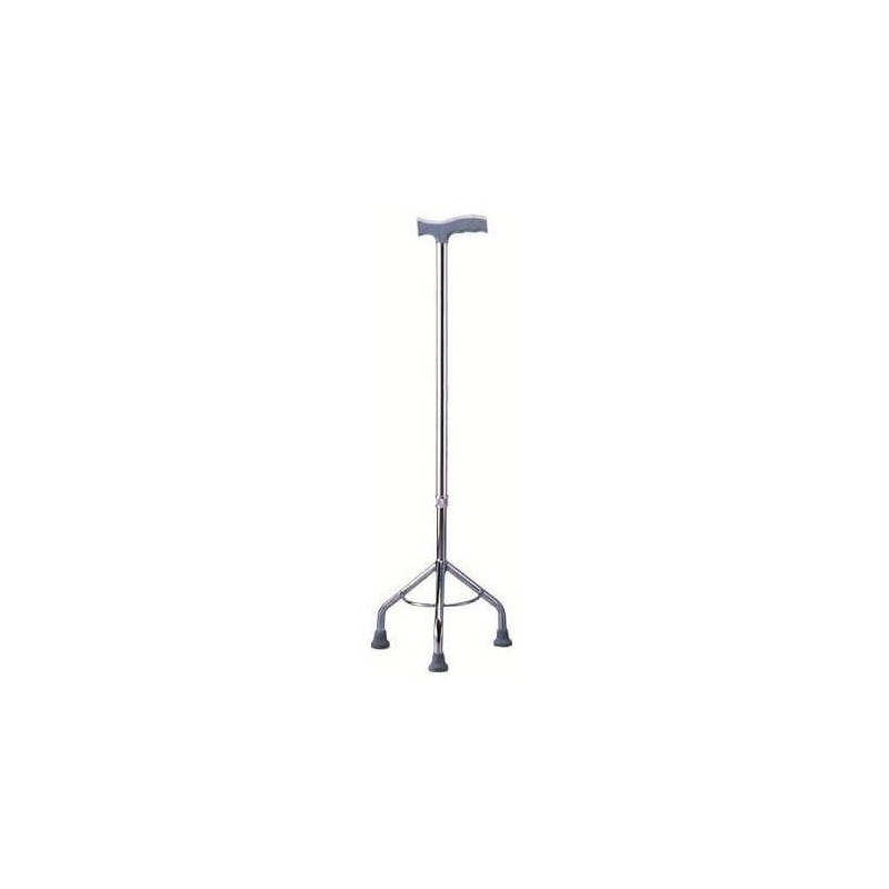 Bastone da passeggio mdh treppiede per riabilitazione argento