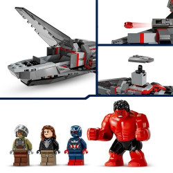 Lego marvel super heroescapitan america vs red hulk multicolore [76292]