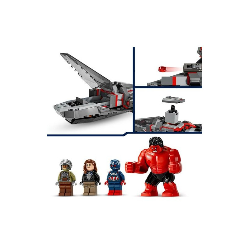 Lego marvel super heroescapitan america vs red hulk multicolore [76292]