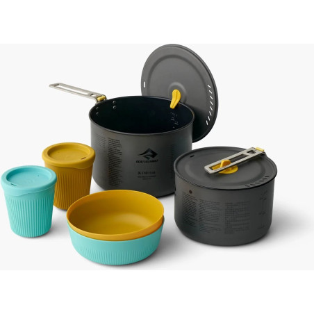 Set di pentole sea to summit frontier per 2persone 2l/3l/tazze/ciotole