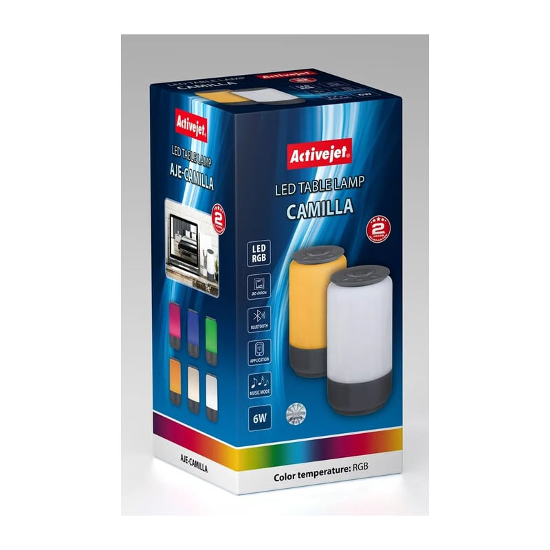 Lampada decorativa led activejet 6w nero [aje-camilla rgb]