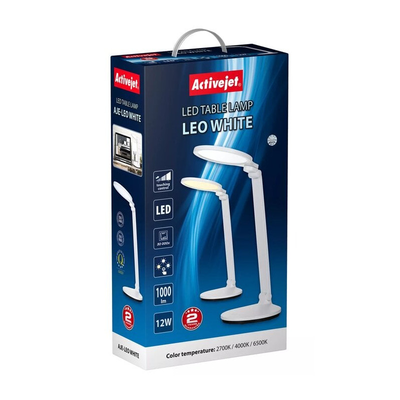 Lampada da scrivania led activejet 12w bianco [aje-leo]