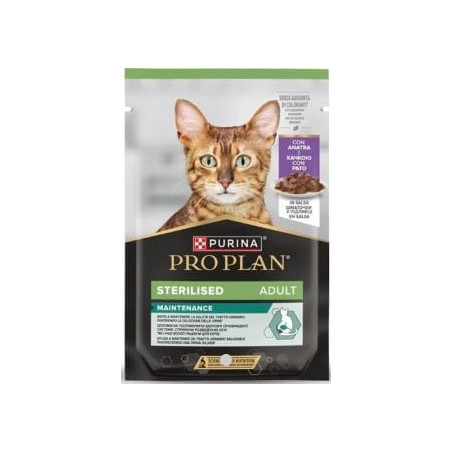 Mangime umido purina nestle pro plan sterilizzato con anatra in salsa