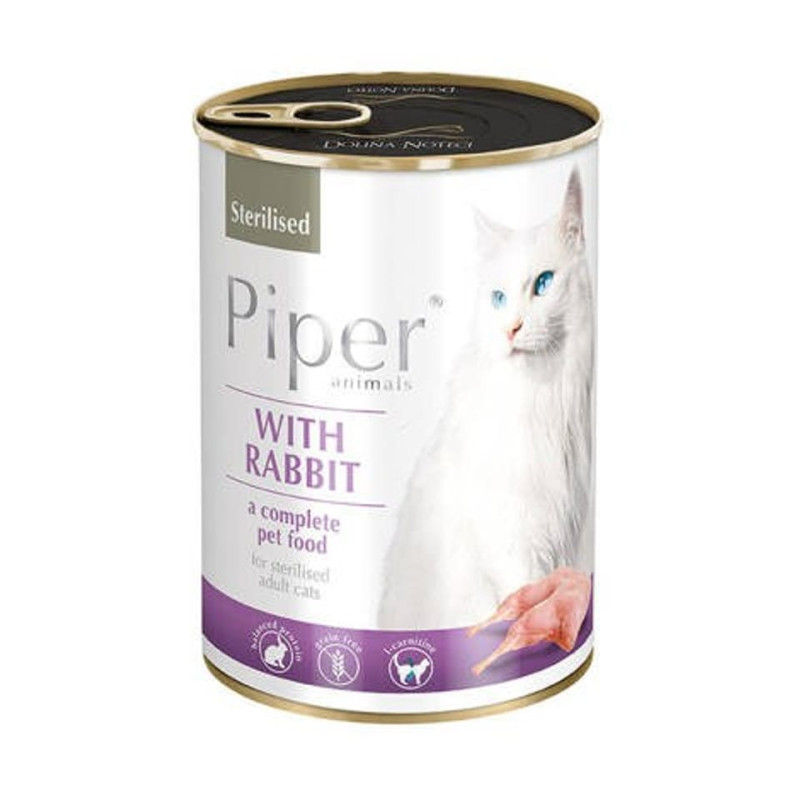 Cibo umido dolina noteci piper animals sterilizzati con coniglio