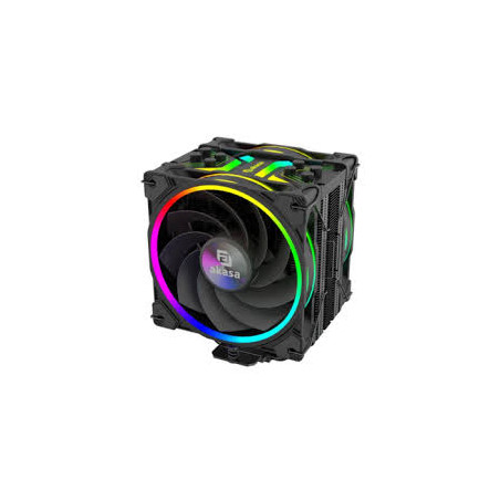 Dissipatore cpu a ventola akasa h4 plus + 120mm nero