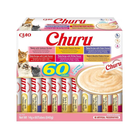 Snack inaba churu variety box tonno per gatti 60x14g