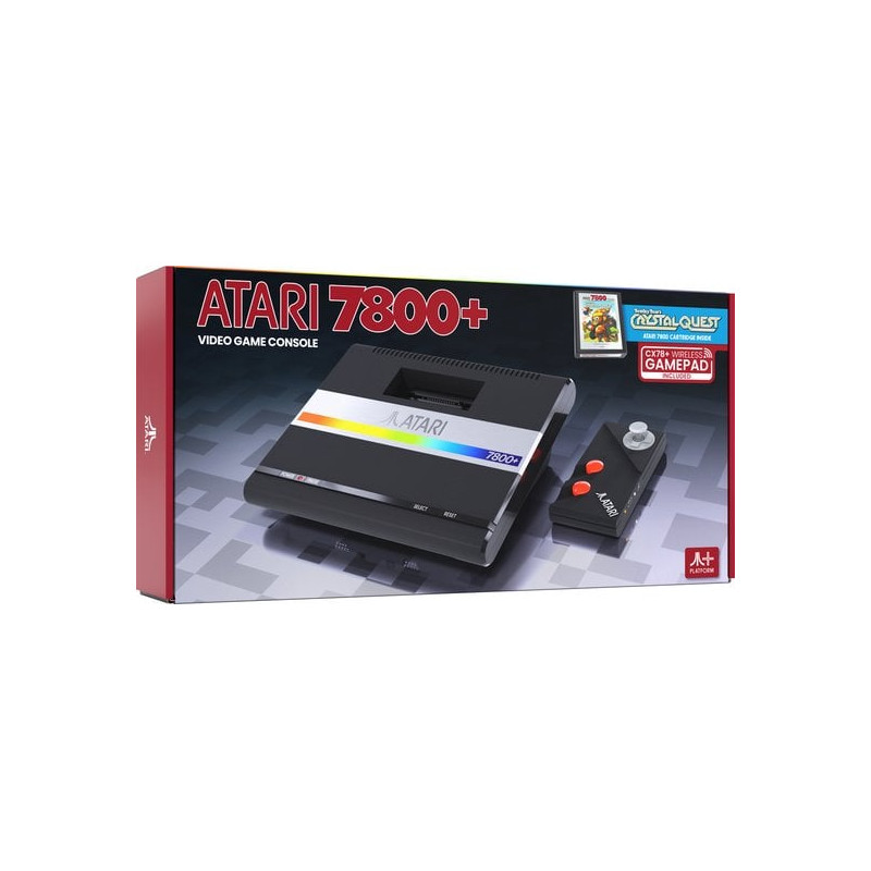 Console atari retro games ltd 7800+ con gamepad wireless e crystal