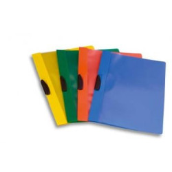 Cartellina con fermafogli fellowes a molla video clipper f006 azzurro