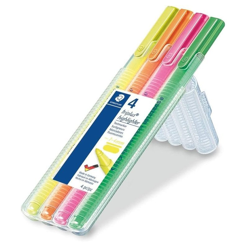 Set 4 evidenziatori staedtler textsurfer 1.4mm a colori assortiti