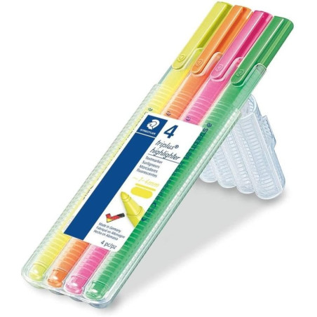 Set 4 evidenziatori staedtler textsurfer 1.4mm a colori assortiti