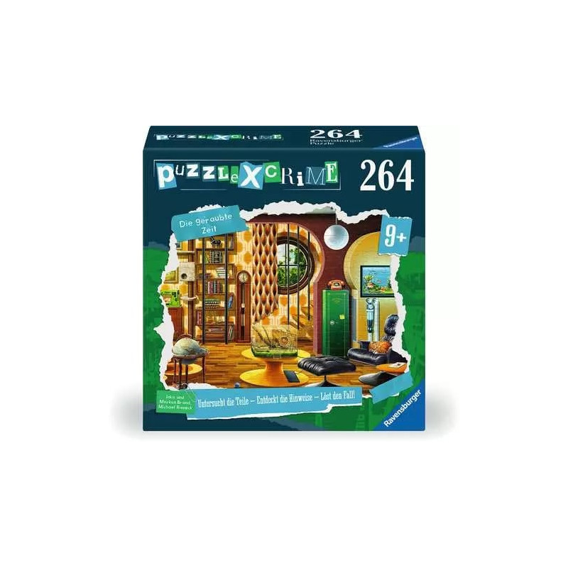 Puzzle ravensburger puzzle x crime kids: il tempo rubato multicolore