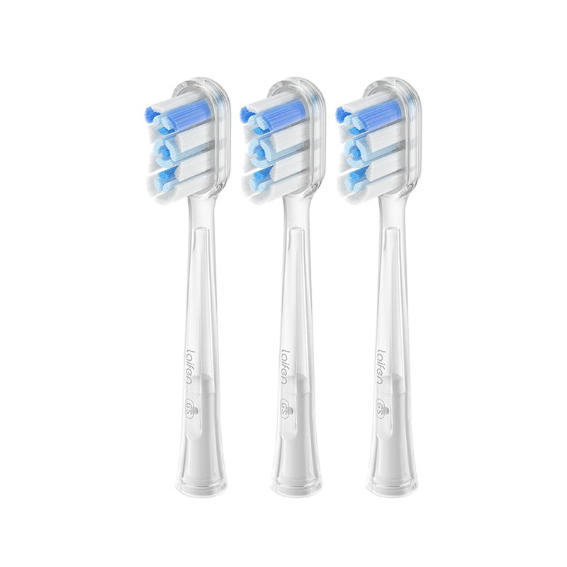 Testine spazzolino da denti laifen super clean azzurro/trasparente