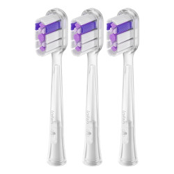 Testine spazzolino da denti laifen wave ultra clean viola/trasparente
