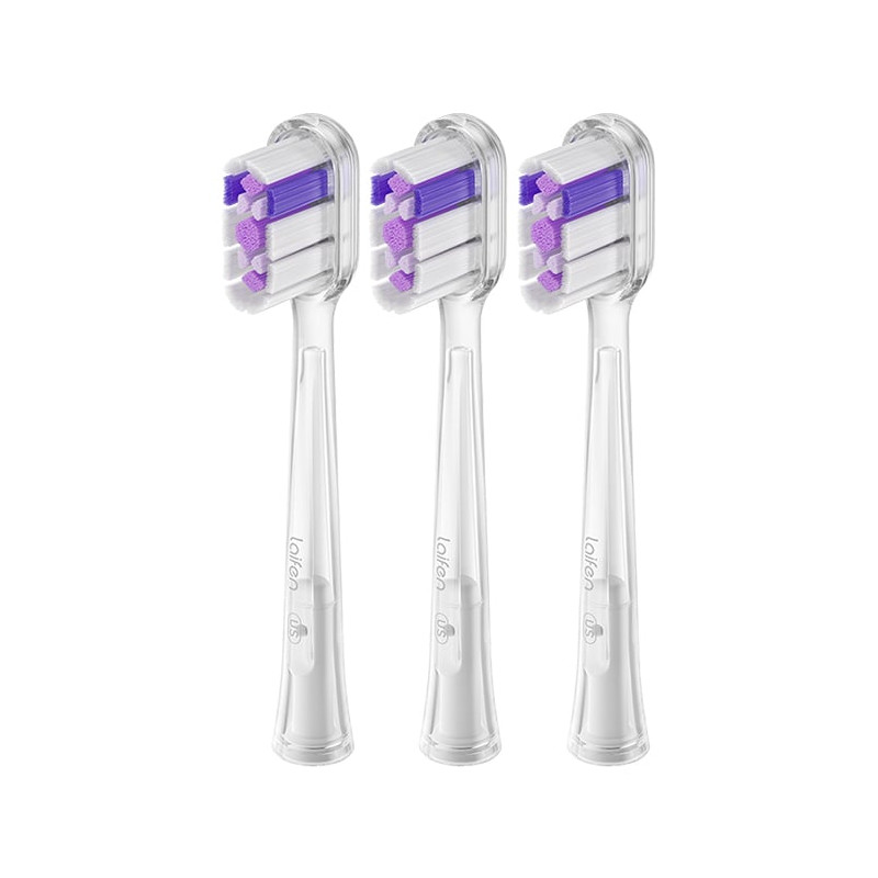 Testine spazzolino da denti laifen wave ultra clean viola/trasparente