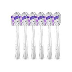 Testine spazzolino da denti laifen ultra clean viola/trasparente