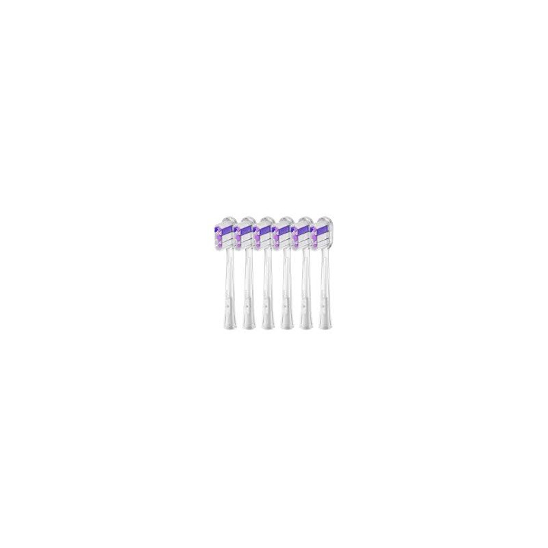 Testine spazzolino da denti laifen ultra clean viola/trasparente
