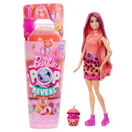 Bambola barbie pop reveal bubble tea series mango moch 32.5cm multicolore