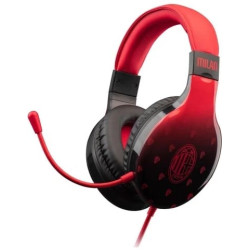 Cuffie qubick ac milan acmu0209 a padiglione 3.5mm da gioco per ps5/ps4/xbx/xb1/switch/pc