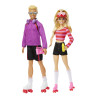 Bambola mattel hxk90 ken/barbie fashionista dolls multicolore 2pz