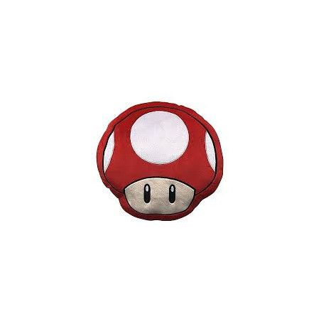 Cuscino arredo nintendo lyo da interno fungo 3d 40cm homadict rosso