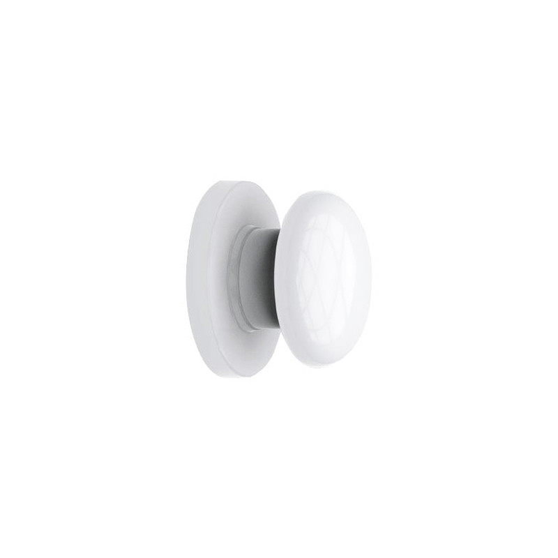 Appendiabiti bagno xtra 11430 knob 6.5cm bianco [r5580]