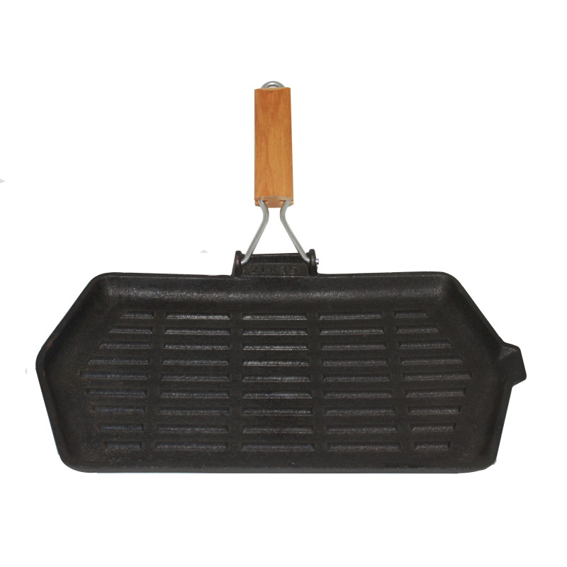 Bistecchiera borella 6246 in ghisa rettangolare 35x21cm nero [6246]