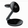 Caricatore magnetico wireless celly 3in1 evo magsafe nero [magstand3in1evo]