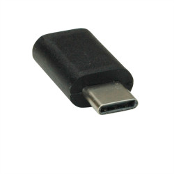 Adattatore usb 2.0 value micro b-c f/m nero
