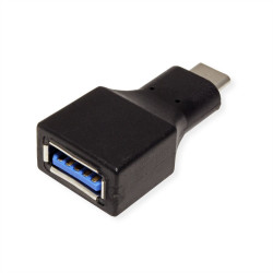 Adattatore otg value usb 3.2 c-a m/f nero