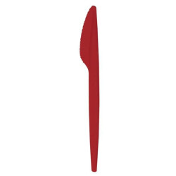 Coltello natural bibo bioplastica compostabile 15pz rosso [6642901]