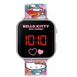 Orologio led ds import hk50151 hello kitty 35mm silicone multicolore