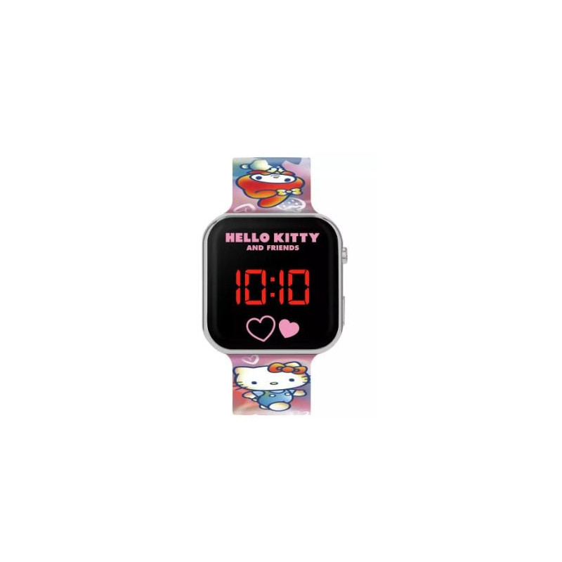 Orologio led ds import hk50151 hello kitty 35mm silicone multicolore