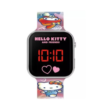 Orologio led ds import hk50151 hello kitty 35mm silicone multicolore