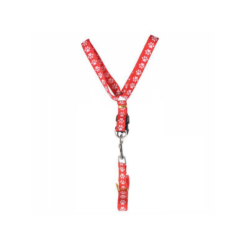 guinzaglio koopman con pettorina per cani 120cm rosso [491000110]