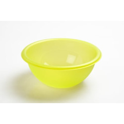 Ciotola dem in plastica con bordo 2.7l 24x9.5cm giallo [72204]