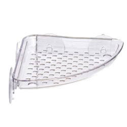 Mensola sonda bagno angolare cm18x18h 3 trasparente [casre4994]